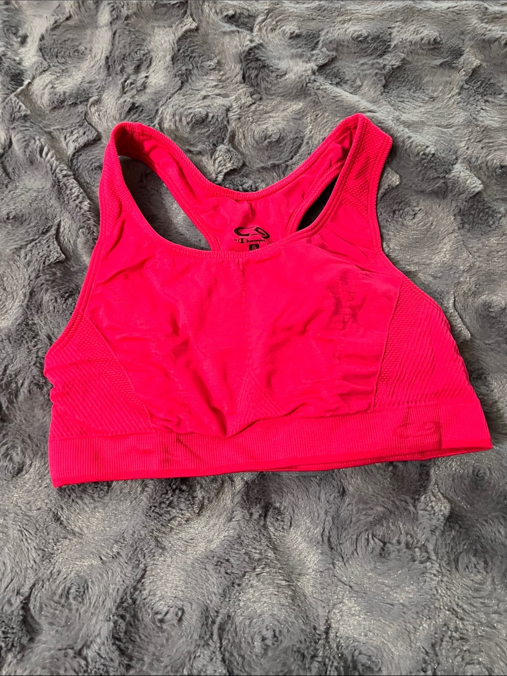 Champion Neon Pink Racerback Seamless Sports Bra
